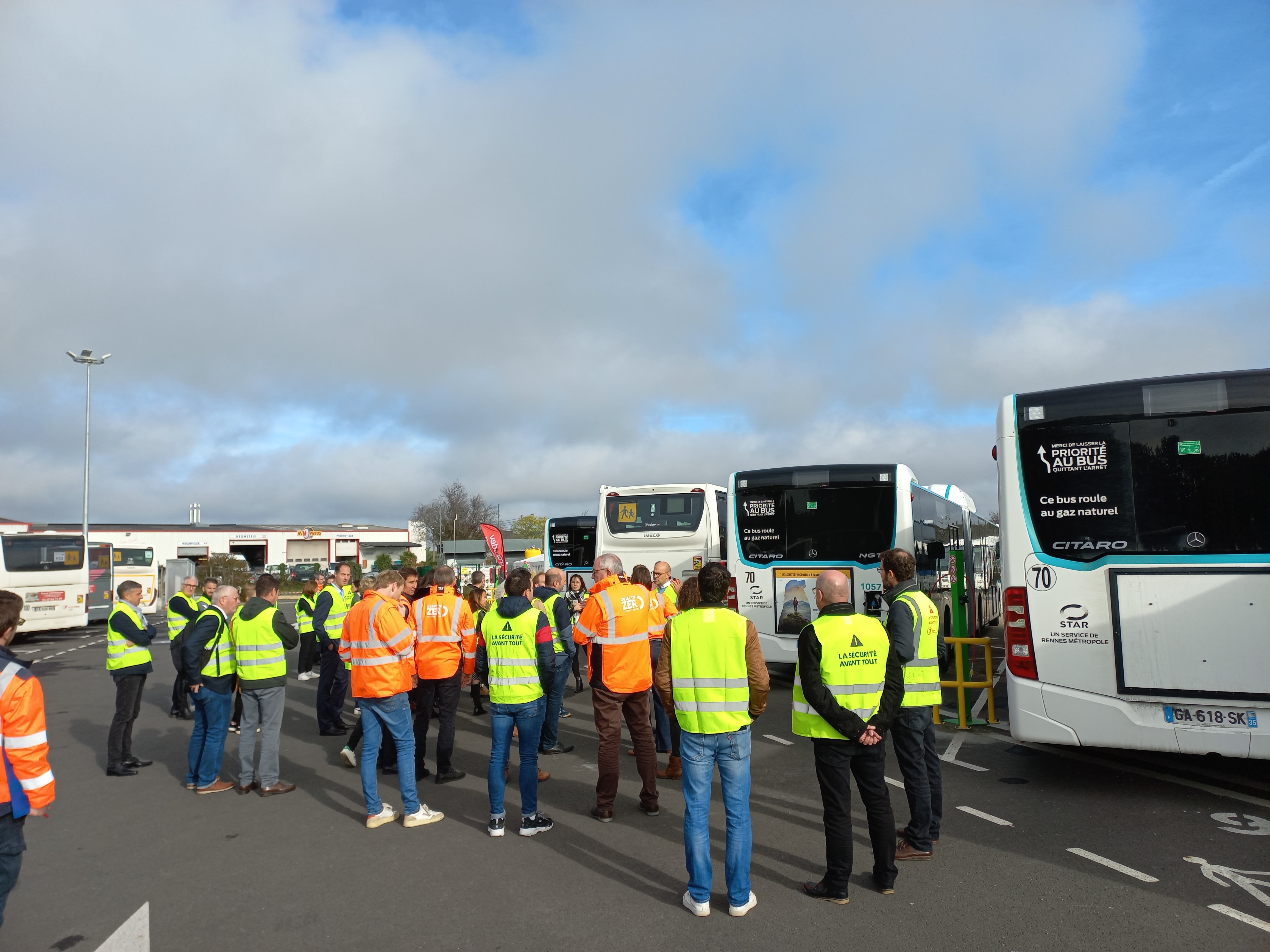 Inauguration BioGNV Transdev Rennes