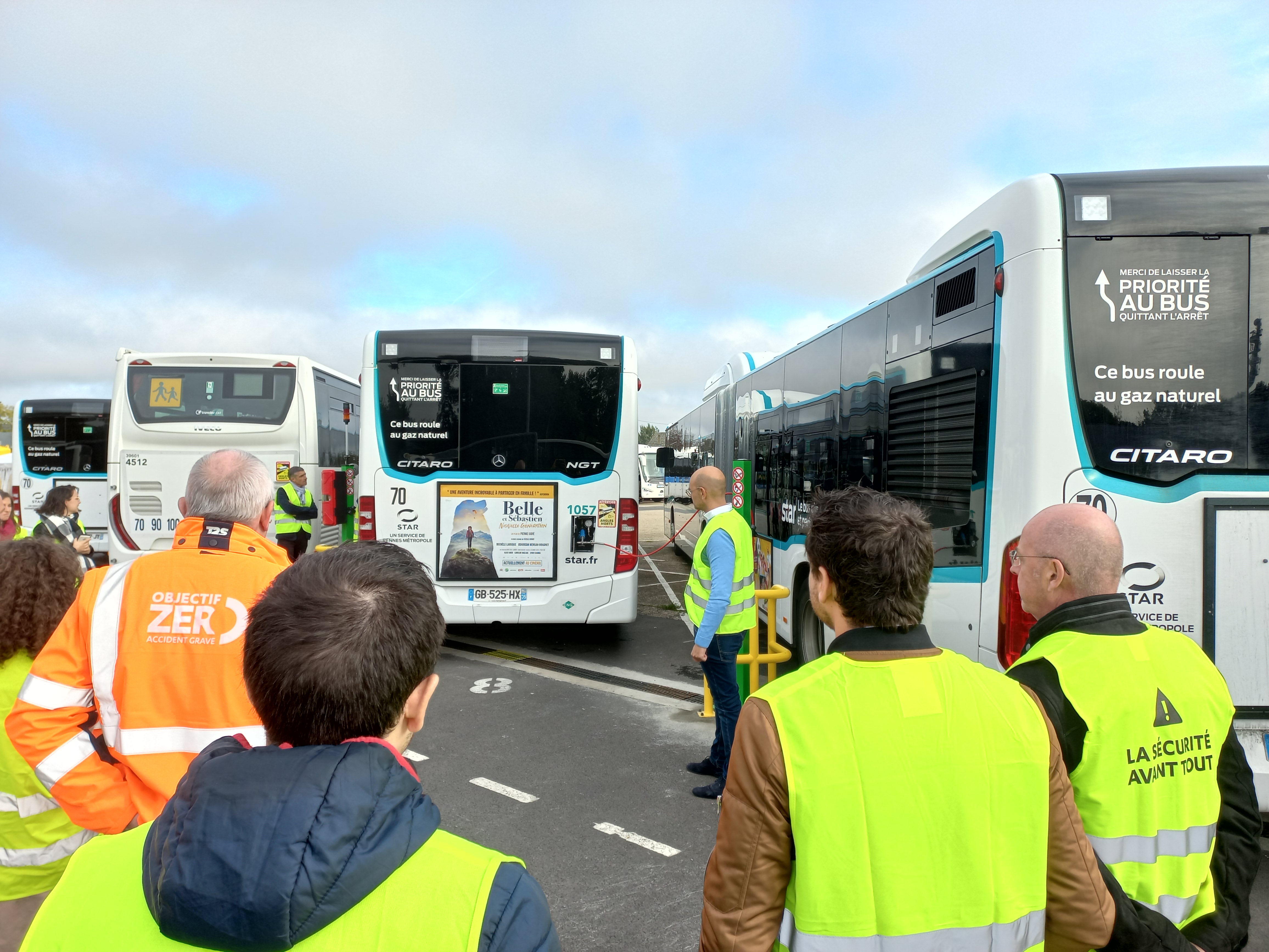 Inauguration BioGNV Transdev Rennes