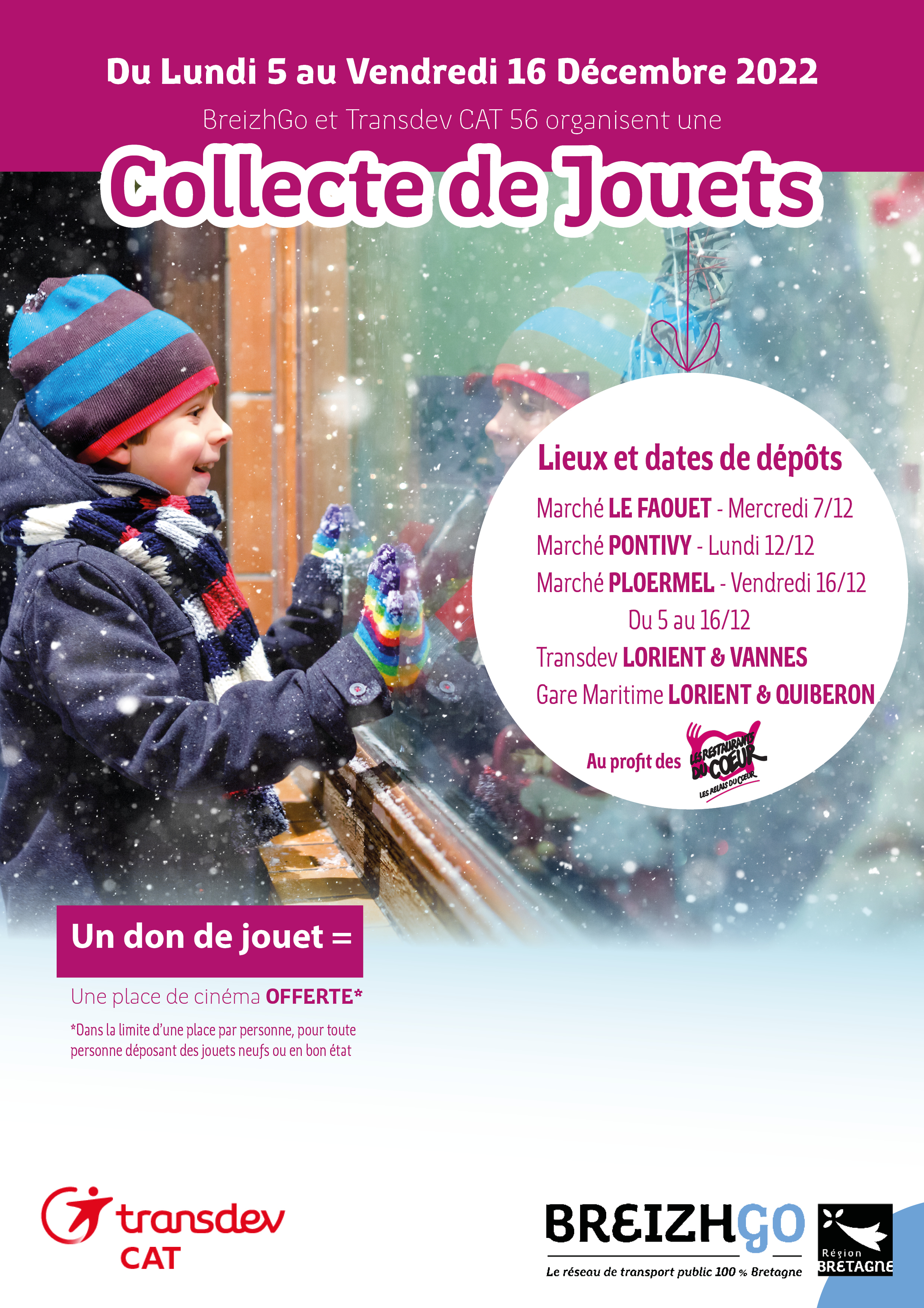 Affiche Collecte de Jouets - Morbihan