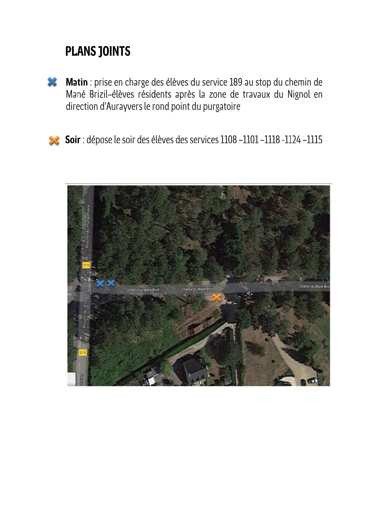Info Voyageur Ligne 1 - Travaux RD 119