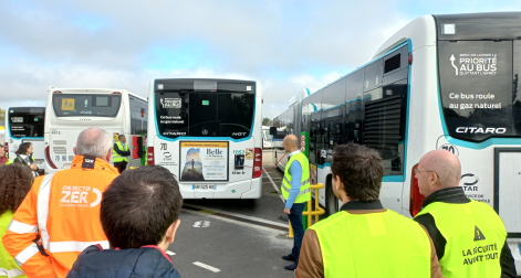 Inauguration station BioGNV Transdev Rennes